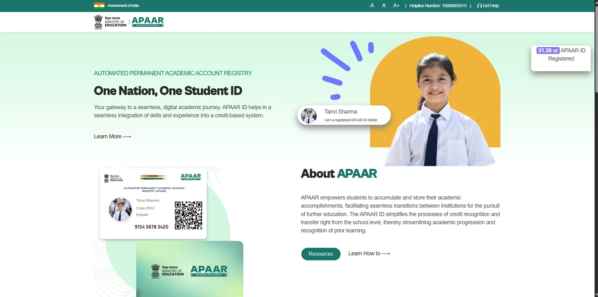 APAAR Official Site